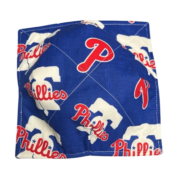 Hand Crafted Bowl Cozy Bowl Holder Microwavable  Cotton Padded Phillies - Picture 2 of 10